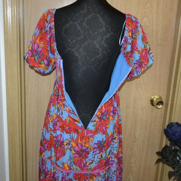 Lost + Wonder Hydra Springs Tropical Floral Vacation Beachy Island Dress - Picture 13 of 14